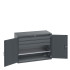 40022085 - Armoire CUBIO SMF-13610 - Avec Portes Perfo, 1 Tablette, 3 Tiroirs - LxPxH 1300x650x1000mm - Full Gris Anthracite RAL 7016 40022085 - Armoire CUBIO SMF-13610 - Avec Portes Perfo, 1 Tablette, 3 Tiroirs - LxPxH 1300x650x1000mm - Full Gris Anthracite RAL 7016