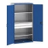 40021169 - CUBIO Armoire SMF-10620-135 - Avec 2 Tiroirs, 3 Tablettes - LxPxH 1050x650x2000mm - Bleu Gentiane RAL 5010 40021169 - CUBIO Armoire SMF-10620-135 - Avec 2 Tiroirs, 3 Tablettes - LxPxH 1050x650x2000mm - Bleu Gentiane RAL 5010