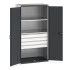 40021108 - Armoire CUBIO SMF-10620-21 - Portes Perfo, 4 Tiroirs, 2 Tablettes - LxPxH 1050x650x2000mm - Gris Anthracite RAL 7016 40021108 - Armoire CUBIO SMF-10620-21 - Portes Perfo, 4 Tiroirs, 2 Tablettes - LxPxH 1050x650x2000mm - Gris Anthracite RAL 7016