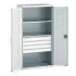 40021108 - Armoire CUBIO SMF-10620-21 - Portes Perfo, 4 Tiroirs, 2 Tablettes - LxPxH 1050x650x2000mm - Gris Clair RAL 7035 40021108 - Armoire CUBIO SMF-10620-21 - Portes Perfo, 4 Tiroirs, 2 Tablettes - LxPxH 1050x650x2000mm - Gris Clair RAL 7035
