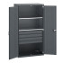 40021108 - Armoire CUBIO SMF-10620-21 - Portes Perfo, 4 Tiroirs, 2 Tablettes - LxPxH 1050x650x2000mm - Full Gris Anthracite RAL 7016 40021108 - Armoire CUBIO SMF-10620-21 - Portes Perfo, 4 Tiroirs, 2 Tablettes - LxPxH 1050x650x2000mm - Full Gris Anthracite RAL 7016