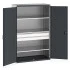 40022139 - CUBIO Armoire SMF 13620-116 - Avec 2 Tiroirs, 3 Tablettes - LxPxH 1300x650x2000mm - Gris Anthracite RAL 7016 40022139 - CUBIO Armoire SMF 13620-116 - Avec 2 Tiroirs, 3 Tablettes - LxPxH 1300x650x2000mm - Gris Anthracite RAL 7016