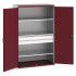 40022139 - CUBIO Armoire SMF 13620-116 - Avec 2 Tiroirs, 3 Tablettes - LxPxH 1300x650x2000mm - Rouge Pourpre RAL 3004 40022139 - CUBIO Armoire SMF 13620-116 - Avec 2 Tiroirs, 3 Tablettes - LxPxH 1300x650x2000mm - Rouge Pourpre RAL 3004