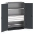 40022087 - Armoire CUBIO SMF-13620 - Avec Portes Perfo, 3 Tiroirs, 3 Tablettes - LxPxH 1300x650x2000mm - Gris Anthracite RAL 7016 40022087 - Armoire CUBIO SMF-13620 - Avec Portes Perfo, 3 Tiroirs, 3 Tablettes - LxPxH 1300x650x2000mm - Gris Anthracite RAL 7016