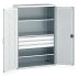 40022087 - Armoire CUBIO SMF-13620 - Avec Portes Perfo, 3 Tiroirs, 3 Tablettes - LxPxH 1300x650x2000mm - Gris Clair RAL 7035 40022087 - Armoire CUBIO SMF-13620 - Avec Portes Perfo, 3 Tiroirs, 3 Tablettes - LxPxH 1300x650x2000mm - Gris Clair RAL 7035