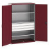 40022087 - Armoire CUBIO SMF-13620 - Avec Portes Perfo, 3 Tiroirs, 3 Tablettes - LxPxH 1300x650x2000mm - Rouge Pourpre RAL 3004 40022087 - Armoire CUBIO SMF-13620 - Avec Portes Perfo, 3 Tiroirs, 3 Tablettes - LxPxH 1300x650x2000mm - Rouge Pourpre RAL 3004