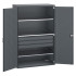 40022087 - Armoire CUBIO SMF-13620 - Avec Portes Perfo, 3 Tiroirs, 3 Tablettes - LxPxH 1300x650x2000mm - Full Gris Anthracite RAL 7016 40022087 - Armoire CUBIO SMF-13620 - Avec Portes Perfo, 3 Tiroirs, 3 Tablettes - LxPxH 1300x650x2000mm - Full Gris Anthracite RAL 7016