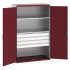 40022088 - Armoire CUBIO SMF-13620 - Avec Portes Perfo, 4 Tiroirs, 2 Tablettes - LxPxH 1300x650x2000mm - Rouge Pourpre RAL 3004 40022088 - Armoire CUBIO SMF-13620 - Avec Portes Perfo, 4 Tiroirs, 2 Tablettes - LxPxH 1300x650x2000mm - Rouge Pourpre RAL 3004