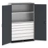 40022141 - CUBIO Armoire SMF 13620-117 - Avec 6 Tiroirs, 2 Tablettes - LxPxH 1300x650x2000mm - Gris Anthracite RAL 7016 40022141 - CUBIO Armoire SMF 13620-117 - Avec 6 Tiroirs, 2 Tablettes - LxPxH 1300x650x2000mm - Gris Anthracite RAL 7016