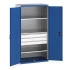 40021109 - Armoire CUBIO SMF-10620-110 - Portes Perfo, 3 Tiroirs, 3 Tablettes - LxPxH 1050x650x2000mm - Bleu Gentiane RAL 5010 40021109 - Armoire CUBIO SMF-10620-110 - Portes Perfo, 3 Tiroirs, 3 Tablettes - LxPxH 1050x650x2000mm - Bleu Gentiane RAL 5010