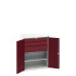 16926454 - VERSO Armoire Polyvalente - Avec 1 Tablette, 3 Tiroirs - LxPxH 800x550x1000mm - Rouge Pourpre RAL 3004 16926454 - VERSO Armoire Polyvalente - Avec 1 Tablette, 3 Tiroirs - LxPxH 800x550x1000mm - Rouge Pourpre RAL 3004