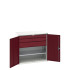 16926554 - VERSO Armoire Polyvalente - Avec 1 Tablette, 3 Tiroirs - LxPxH 1050x550x1000mm - Rouge Pourpre RAL 3004 16926554 - VERSO Armoire Polyvalente - Avec 1 Tablette, 3 Tiroirs - LxPxH 1050x550x1000mm - Rouge Pourpre RAL 3004