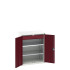 16926452 - VERSO Armoire Polyvalente - Avec 2 Tablettes, 1 Tiroir - LxPxH 800x550x1000mm - Rouge Pourpre RAL 3004 16926452 - VERSO Armoire Polyvalente - Avec 2 Tablettes, 1 Tiroir - LxPxH 800x550x1000mm - Rouge Pourpre RAL 3004