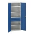 16926455 - VERSO Armoire Polyvalente - Avec 4 Tablettes, 2 Tiroirs - LxPxH 800x550x2000mm - Bleu Gentiane RAL 5010 16926455 - VERSO Armoire Polyvalente - Avec 4 Tablettes, 2 Tiroirs - LxPxH 800x550x2000mm - Bleu Gentiane RAL 5010