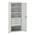 16926457 - VERSO Armoire Polyvalente - Avec 3 Tablettes, 4 Tiroirs - LxPxH 800x550x2000mm - Gris Clair RAL 7035 16926457 - VERSO Armoire Polyvalente - Avec 3 Tablettes, 4 Tiroirs - LxPxH 800x550x2000mm - Gris Clair RAL 7035