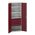 16926457 - VERSO Armoire Polyvalente - Avec 3 Tablettes, 4 Tiroirs - LxPxH 800x550x2000mm - Rouge Pourpre RAL 3004 16926457 - VERSO Armoire Polyvalente - Avec 3 Tablettes, 4 Tiroirs - LxPxH 800x550x2000mm - Rouge Pourpre RAL 3004