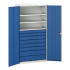 16926577 - VERSO Armoire Polyvalente - Avec 3 Tablettes, 8 Tiroirs - LxPxH 1050x550x2000mm - Bleu Gentiane RAL 5010 16926577 - VERSO Armoire Polyvalente - Avec 3 Tablettes, 8 Tiroirs - LxPxH 1050x550x2000mm - Bleu Gentiane RAL 5010