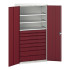 16926577 - VERSO Armoire Polyvalente - Avec 3 Tablettes, 8 Tiroirs - LxPxH 1050x550x2000mm - Rouge Pourpre RAL 3004 16926577 - VERSO Armoire Polyvalente - Avec 3 Tablettes, 8 Tiroirs - LxPxH 1050x550x2000mm - Rouge Pourpre RAL 3004