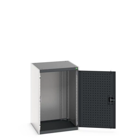 40019089 - CUBIO Armoire SMLF-6610-1 - Avec Portes Perfo - LxPxH 650x650x1000mm - Gris Anthracite RAL 7016 40019089 - CUBIO Armoire SMLF-6610-1 - Avec Portes Perfo - LxPxH 650x650x1000mm - Gris Anthracite RAL 7016
