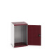 40019089 - CUBIO Armoire SMLF-6610-1 - Avec Portes Perfo - LxPxH 650x650x1000mm - Rouge Pourpre RAL 3004 40019089 - CUBIO Armoire SMLF-6610-1 - Avec Portes Perfo - LxPxH 650x650x1000mm - Rouge Pourpre RAL 3004
