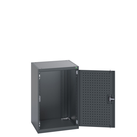 40019089 - CUBIO Armoire SMLF-6610-1 - Avec Portes Perfo - LxPxH 650x650x1000mm - Full Gris Anthracite RAL 7016 40019089 - CUBIO Armoire SMLF-6610-1 - Avec Portes Perfo - LxPxH 650x650x1000mm - Full Gris Anthracite RAL 7016