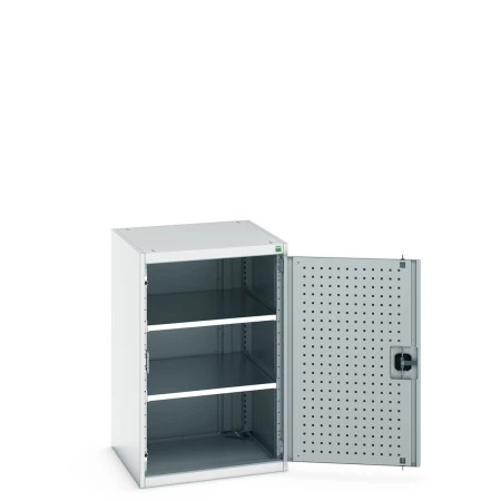 40019121 - Armoire CUBIO SMF-6610-11 - Avec Portes Perfo et 2 Tablettes - LxPxH 650x650x1000mm - Gris Clair RAL 7035 40019121 - Armoire CUBIO SMF-6610-11 - Avec Portes Perfo et 2 Tablettes - LxPxH 650x650x1000mm - Gris Clair RAL 7035