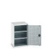 40019121 - Armoire CUBIO SMF-6610-11 - Avec Portes Perfo et 2 Tablettes - LxPxH 650x650x1000mm - Gris Clair RAL 7035 40019121 - Armoire CUBIO SMF-6610-11 - Avec Portes Perfo et 2 Tablettes - LxPxH 650x650x1000mm - Gris Clair RAL 7035