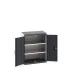 40012078 - Armoire CUBIO SMF-8510-11 - Avec Portes Perfo et 2 Tablettes - LxPxH 800x525x1000mm - Gris Anthracite RAL 7016 40012078 - Armoire CUBIO SMF-8510-11 - Avec Portes Perfo et 2 Tablettes - LxPxH 800x525x1000mm - Gris Anthracite RAL 7016