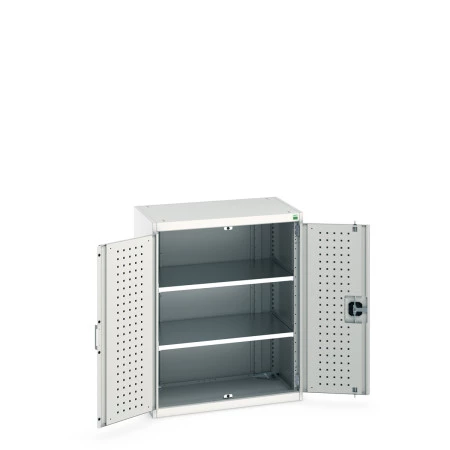 40012078 - Armoire CUBIO SMF-8510-11 - Avec Portes Perfo et 2 Tablettes - LxPxH 800x525x1000mm - Gris Clair RAL 7035 40012078 - Armoire CUBIO SMF-8510-11 - Avec Portes Perfo et 2 Tablettes - LxPxH 800x525x1000mm - Gris Clair RAL 7035