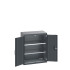 40012078 - Armoire CUBIO SMF-8510-11 - Avec Portes Perfo et 2 Tablettes - LxPxH 800x525x1000mm - Full Gris Anthracite RAL 7016 40012078 - Armoire CUBIO SMF-8510-11 - Avec Portes Perfo et 2 Tablettes - LxPxH 800x525x1000mm - Full Gris Anthracite RAL 7016