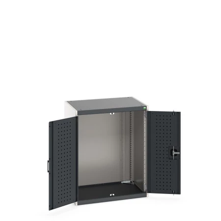 40020085 - CUBIO Armoire SMLF-8610-1 - Avec Portes Perfo - LxPxH 800x650x1000mm - Gris Anthracite RAL 7016 40020085 - CUBIO Armoire SMLF-8610-1 - Avec Portes Perfo - LxPxH 800x650x1000mm - Gris Anthracite RAL 7016