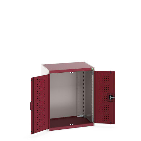 40020085 - CUBIO Armoire SMLF-8610-1 - Avec Portes Perfo - LxPxH 800x650x1000mm - Rouge Pourpre RAL 3004 40020085 - CUBIO Armoire SMLF-8610-1 - Avec Portes Perfo - LxPxH 800x650x1000mm - Rouge Pourpre RAL 3004