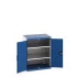 40020111 - Armoire CUBIO SMF-8610-11 - Avec Portes Perfo et 2 Tablettes - LxPxH 800x650x1000mm - Bleu Gentiane RAL 5010 40020111 - Armoire CUBIO SMF-8610-11 - Avec Portes Perfo et 2 Tablettes - LxPxH 800x650x1000mm - Bleu Gentiane RAL 5010
