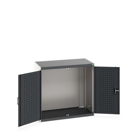 40021061 - CUBIO Armoire SMLF-10610 - Avec Portes Perfo - LxPxH 1050x650x1000mm - Gris Anthracite RAL 7016 40021061 - CUBIO Armoire SMLF-10610 - Avec Portes Perfo - LxPxH 1050x650x1000mm - Gris Anthracite RAL 7016