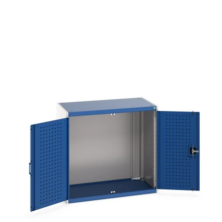 40021061 - CUBIO Armoire SMLF-10610 - Avec Portes Perfo - LxPxH 1050x650x1000mm - Bleu Gentiane RAL 5010 40021061 - CUBIO Armoire SMLF-10610 - Avec Portes Perfo - LxPxH 1050x650x1000mm - Bleu Gentiane RAL 5010