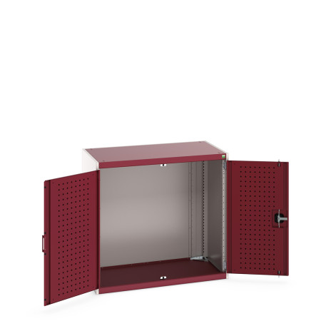 40021061 - CUBIO Armoire SMLF-10610 - Avec Portes Perfo - LxPxH 1050x650x1000mm - Rouge Pourpre RAL 3004 40021061 - CUBIO Armoire SMLF-10610 - Avec Portes Perfo - LxPxH 1050x650x1000mm - Rouge Pourpre RAL 3004