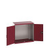 40021061 - CUBIO Armoire SMLF-10610 - Avec Portes Perfo - LxPxH 1050x650x1000mm - Rouge Pourpre RAL 3004 40021061 - CUBIO Armoire SMLF-10610 - Avec Portes Perfo - LxPxH 1050x650x1000mm - Rouge Pourpre RAL 3004