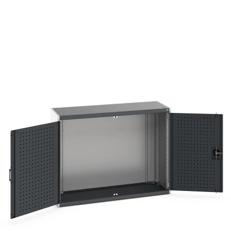 40014013 - CUBIO Armoire SMLF-13510-1 - Avec Portes Perfo - LxPxH 1300x525x1000mm - Gris Anthracite RAL 7016 40014013 - CUBIO Armoire SMLF-13510-1 - Avec Portes Perfo - LxPxH 1300x525x1000mm - Gris Anthracite RAL 7016
