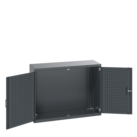 40014013 - CUBIO Armoire SMLF-13510-1 - Avec Portes Perfo - LxPxH 1300x525x1000mm - Full Gris Anthracite RAL 7016 40014013 - CUBIO Armoire SMLF-13510-1 - Avec Portes Perfo - LxPxH 1300x525x1000mm - Full Gris Anthracite RAL 7016