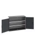 40014047 - Armoire CUBIO SMF-13510-11 - Avec Portes Perfo et 2 Tablettes - LxPxH 1300x525x1000mm - Gris Anthracite RAL 7016 40014047 - Armoire CUBIO SMF-13510-11 - Avec Portes Perfo et 2 Tablettes - LxPxH 1300x525x1000mm - Gris Anthracite RAL 7016