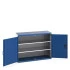 40014047 - Armoire CUBIO SMF-13510-11 - Avec Portes Perfo et 2 Tablettes - LxPxH 1300x525x1000mm - Bleu Gentiane RAL 5010 40014047 - Armoire CUBIO SMF-13510-11 - Avec Portes Perfo et 2 Tablettes - LxPxH 1300x525x1000mm - Bleu Gentiane RAL 5010