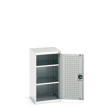 40010098 - Armoire CUBIO SMF-5510-11 - Avec Portes Perfo et 2 Tablettes - LxPxH 525x525x1000mm - Gris Clair RAL 7035 40010098 - Armoire CUBIO SMF-5510-11 - Avec Portes Perfo et 2 Tablettes - LxPxH 525x525x1000mm - Gris Clair RAL 7035