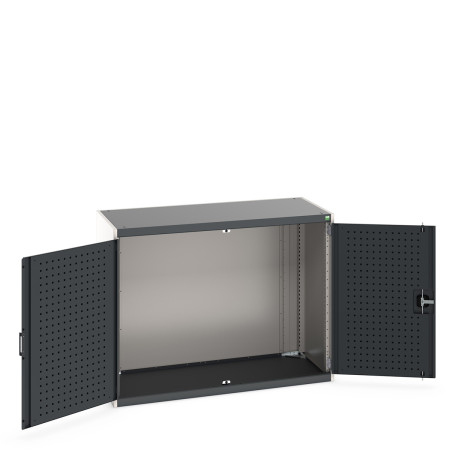 40022013 - CUBIO Armoire SMLF-13610-1 - Avec Portes Perfo - LxPxH 1300x650x1000mm - Gris Anthracite RAL 7016 40022013 - CUBIO Armoire SMLF-13610-1 - Avec Portes Perfo - LxPxH 1300x650x1000mm - Gris Anthracite RAL 7016