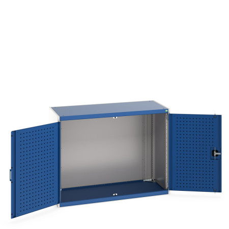 40022013 - CUBIO Armoire SMLF-13610-1 - Avec Portes Perfo - LxPxH 1300x650x1000mm - Bleu Gentiane RAL 5010 40022013 - CUBIO Armoire SMLF-13610-1 - Avec Portes Perfo - LxPxH 1300x650x1000mm - Bleu Gentiane RAL 5010