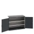 40022047 - Armoire CUBIO SMF-13610-11 - Avec Portes Perfo et 2 Tablettes - LxPxH 1300x650x1000mm - Gris Anthracite RAL 7016 40022047 - Armoire CUBIO SMF-13610-11 - Avec Portes Perfo et 2 Tablettes - LxPxH 1300x650x1000mm - Gris Anthracite RAL 7016