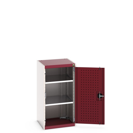 40010098 - Armoire CUBIO SMF-5510-11 - Avec Portes Perfo et 2 Tablettes - LxPxH 525x525x1000mm - Rouge Pourpre RAL 3004 40010098 - Armoire CUBIO SMF-5510-11 - Avec Portes Perfo et 2 Tablettes - LxPxH 525x525x1000mm - Rouge Pourpre RAL 3004