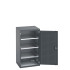 40019122 - Armoire CUBIO SMF-6612-11 - Avec Portes Perfo et 3 Tablettes - LxPxH 650x650x1200mm - Full Gris Anthracite RAL 7016 40019122 - Armoire CUBIO SMF-6612-11 - Avec Portes Perfo et 3 Tablettes - LxPxH 650x650x1200mm - Full Gris Anthracite RAL 7016