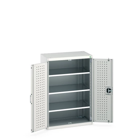 40012079 - Armoire CUBIO SMF-8512-11 - Avec Portes Perfo et 3 Tablettes - LxPxH 800x525x1200mm - Gris Clair RAL 7035 40012079 - Armoire CUBIO SMF-8512-11 - Avec Portes Perfo et 3 Tablettes - LxPxH 800x525x1200mm - Gris Clair RAL 7035