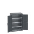 40012079 - Armoire CUBIO SMF-8512-11 - Avec Portes Perfo et 3 Tablettes - LxPxH 800x525x1200mm - Full Gris Anthracite RAL 7016 40012079 - Armoire CUBIO SMF-8512-11 - Avec Portes Perfo et 3 Tablettes - LxPxH 800x525x1200mm - Full Gris Anthracite RAL 7016