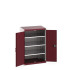 40020112 - Armoire CUBIO SMF-8612-11 - Avec Portes Perfo et 3 Tablettes - LxPxH 800x650x1200mm - Rouge Pourpre RAL 3004 40020112 - Armoire CUBIO SMF-8612-11 - Avec Portes Perfo et 3 Tablettes - LxPxH 800x650x1200mm - Rouge Pourpre RAL 3004